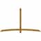 Ekena Millwork Bellingham Rough Sawn Timber Gable Bracket, Western Red Cedar, 96"W x 56"H x 4"D x 4"F, 14/12 Pitch GBW096X56X0404BEL00RWR - alternate 1